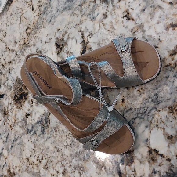 NEW Romika Fidschi 54 Comfort Sandal Pewter New Size 7 - Picture 3 of 16